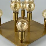 60s 70s ceiling lamp Sölken Leuchten Germany in brass