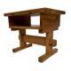 Vintage bedside table side table pinewood 70's design