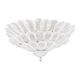 Huge Contemporary Imperial Sanded “Petals” Murano Glass Flush Mount by Simo