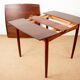 Danish extendable and reversible table, games or meals, rosewood 1960.