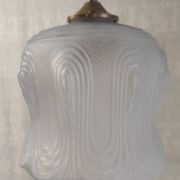 Art Deco portable lamp in glass paste - mid 20th century