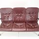 1980 Three-Seater Leather Sofa, Tone Czechoslovakia