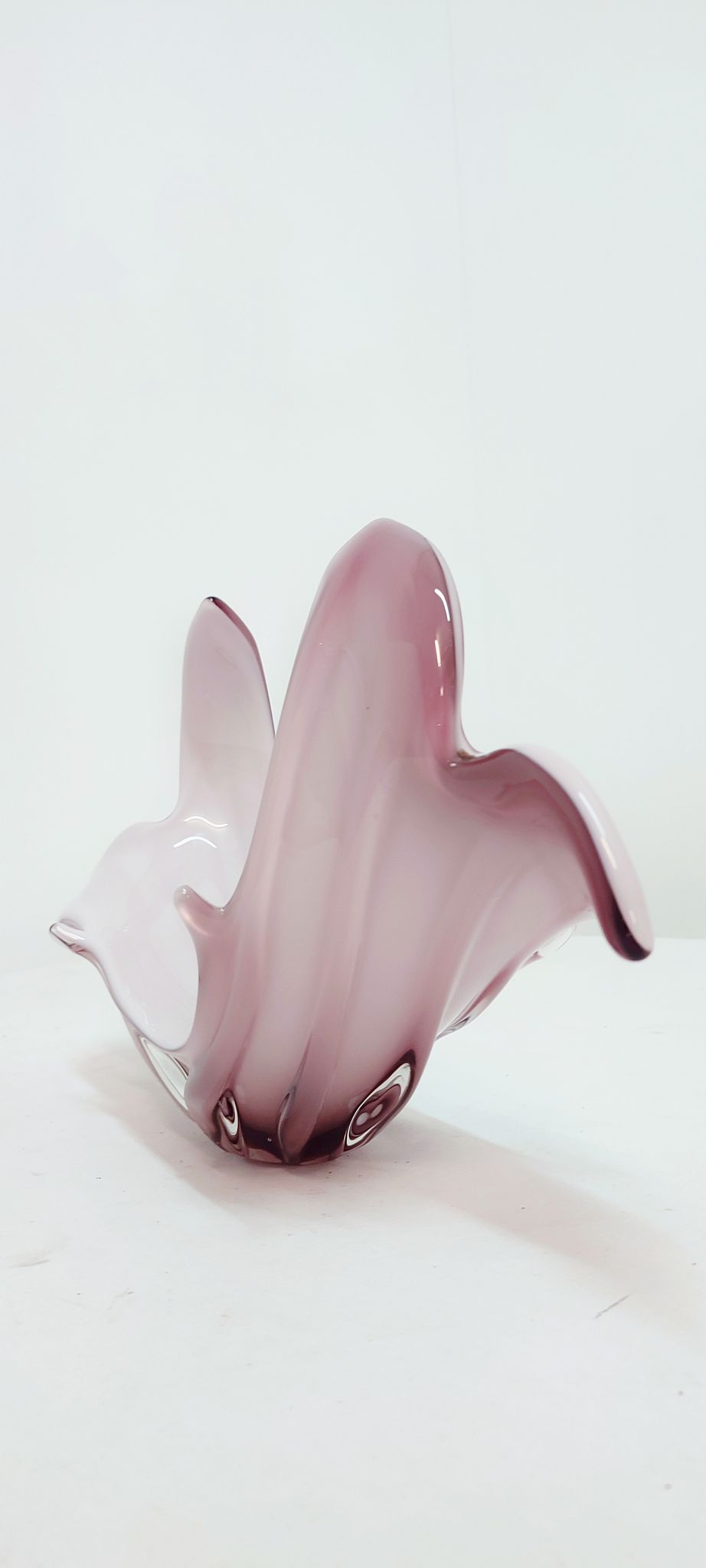 Centre de table en verre de Murano, Italie, années 1980.