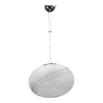 Suspension en verre fabriquée à la main à Venise, Italie, années 1980