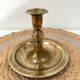 Antique brass candle holder