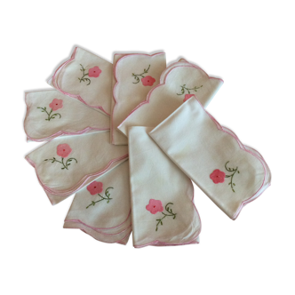 Serviettes service nappe anciennes