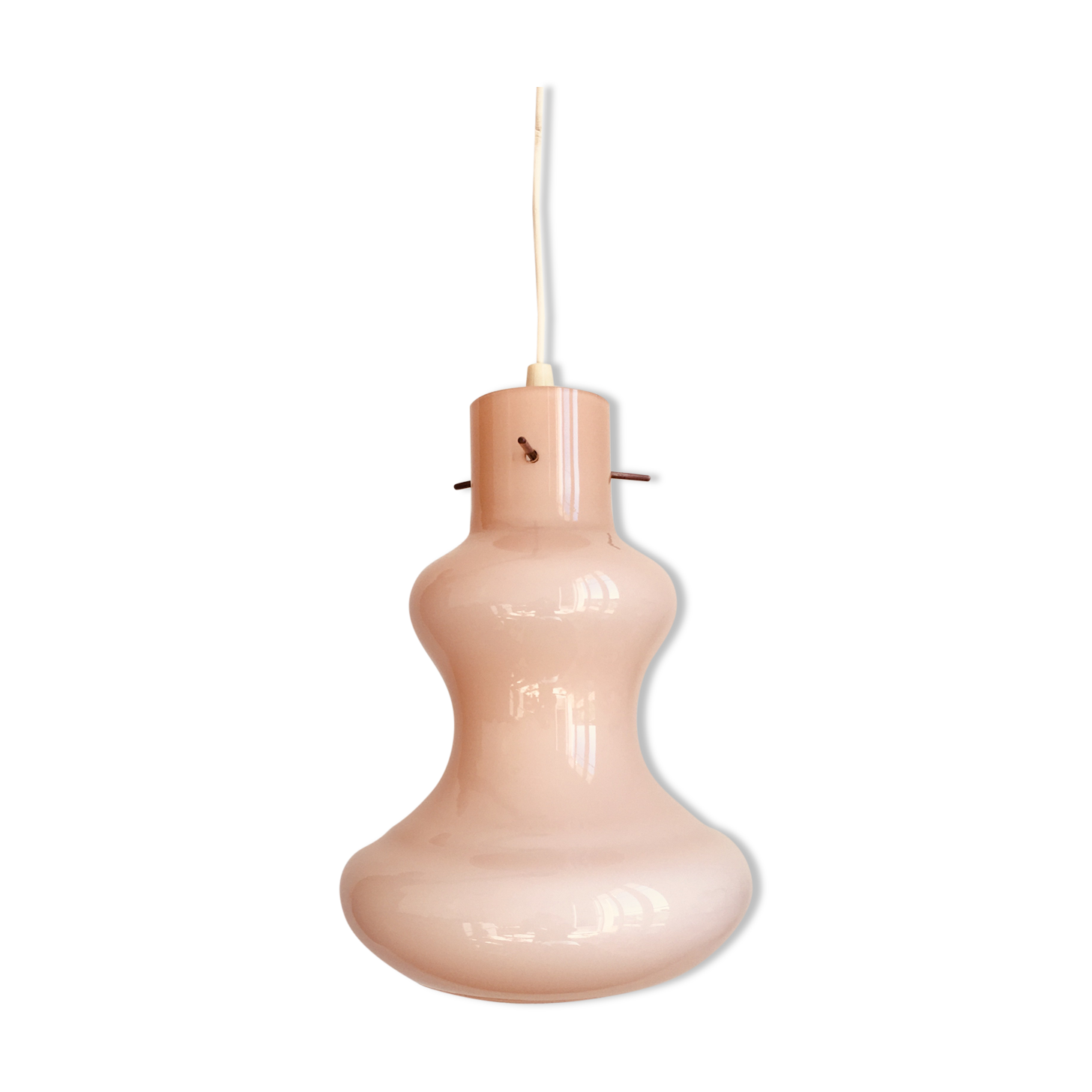 Suspension vintage,  rose poudré