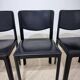 Set of 6 Matteo Grassi chairs in black leather – Italian design