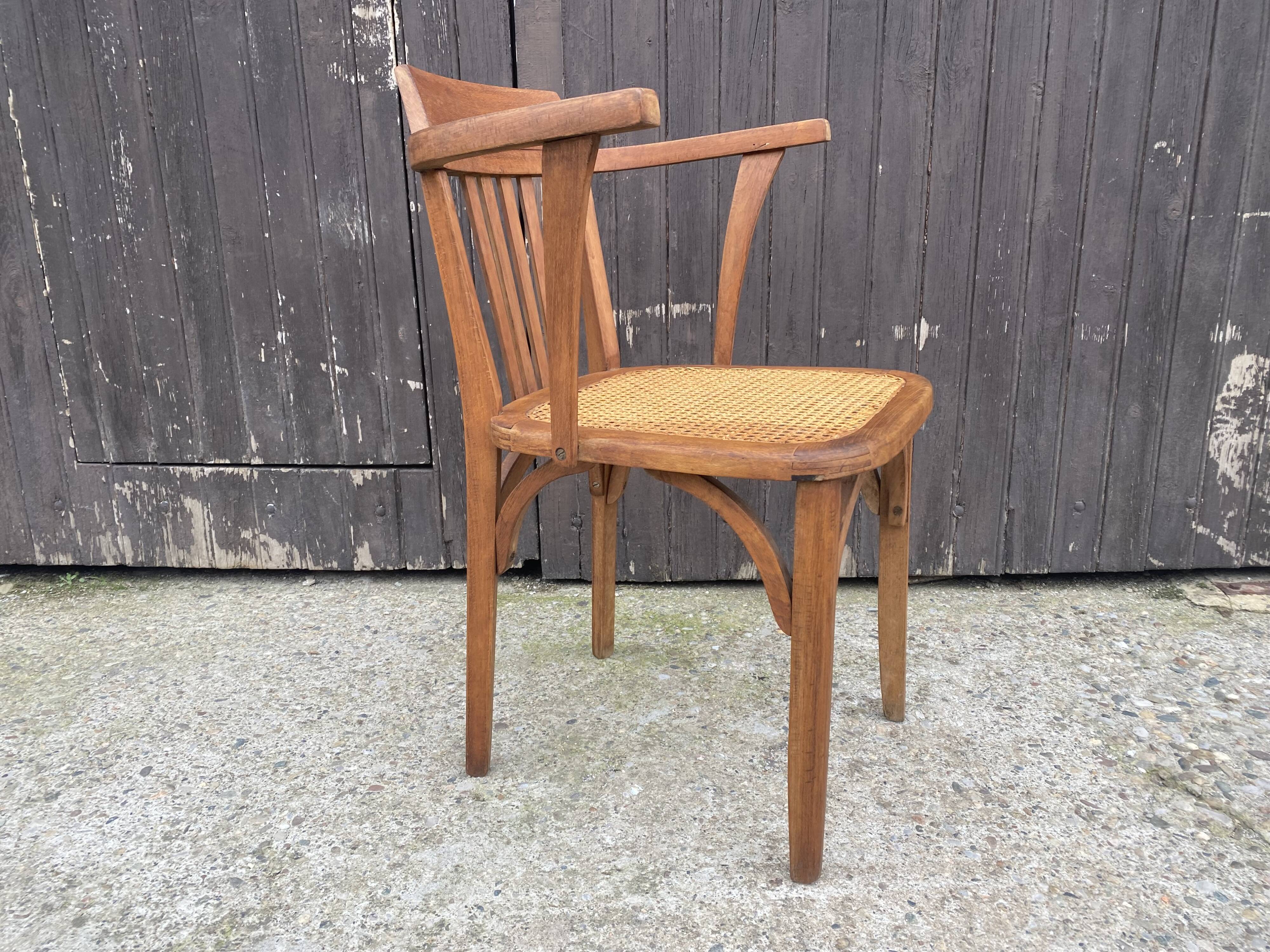 Stella canned armchair TBE