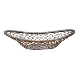 Large vintage metal fruit basket