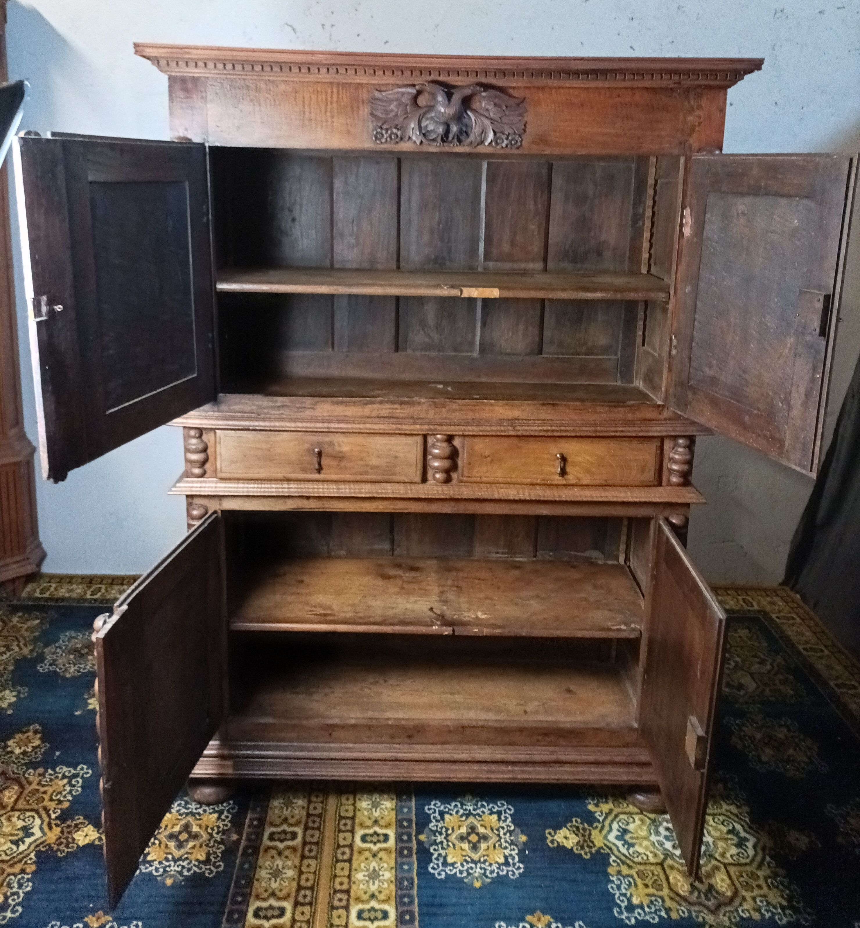 Louis XIII era sideboard in walnut