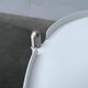 Minimalist Thrill metal coffee table or side table with wheels by Leitmotiv.
