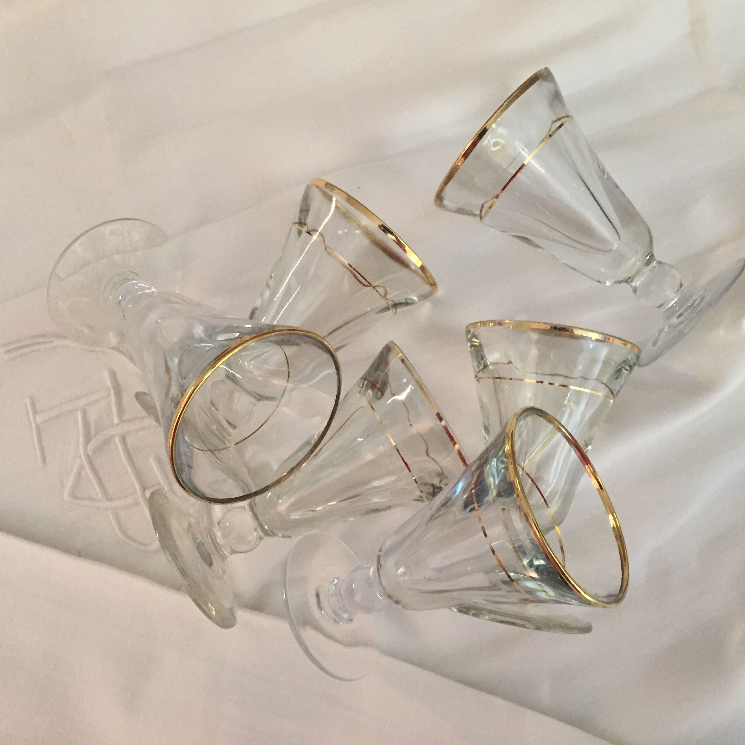 Set of 6 vintage glasses