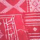 Kilim rouge et blanc en pure laine fait à la main 100x 200cm