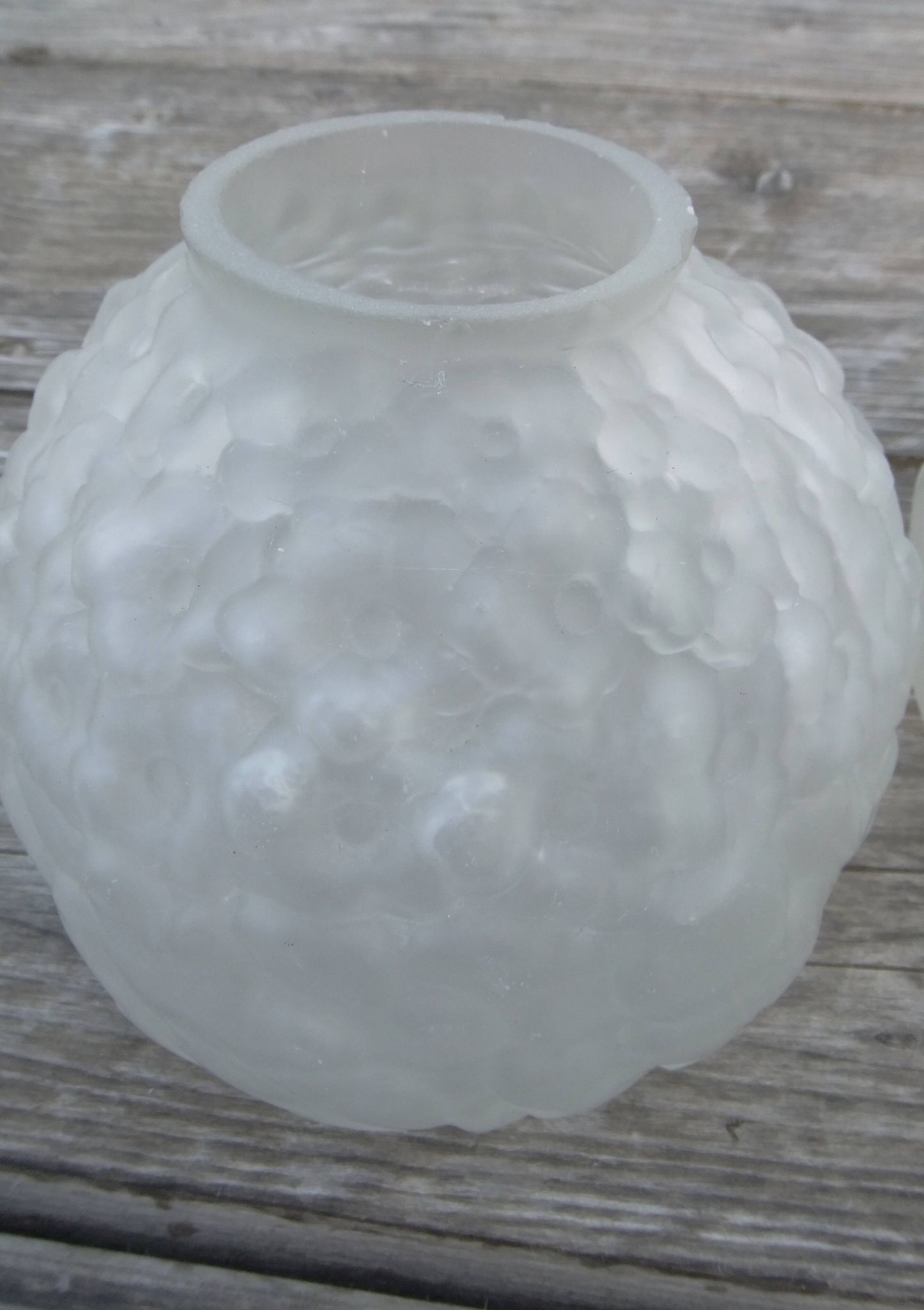 Vase boule art déco paire décor fleurs et feuilles