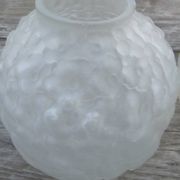 Vase boule art déco paire décor fleurs et feuilles