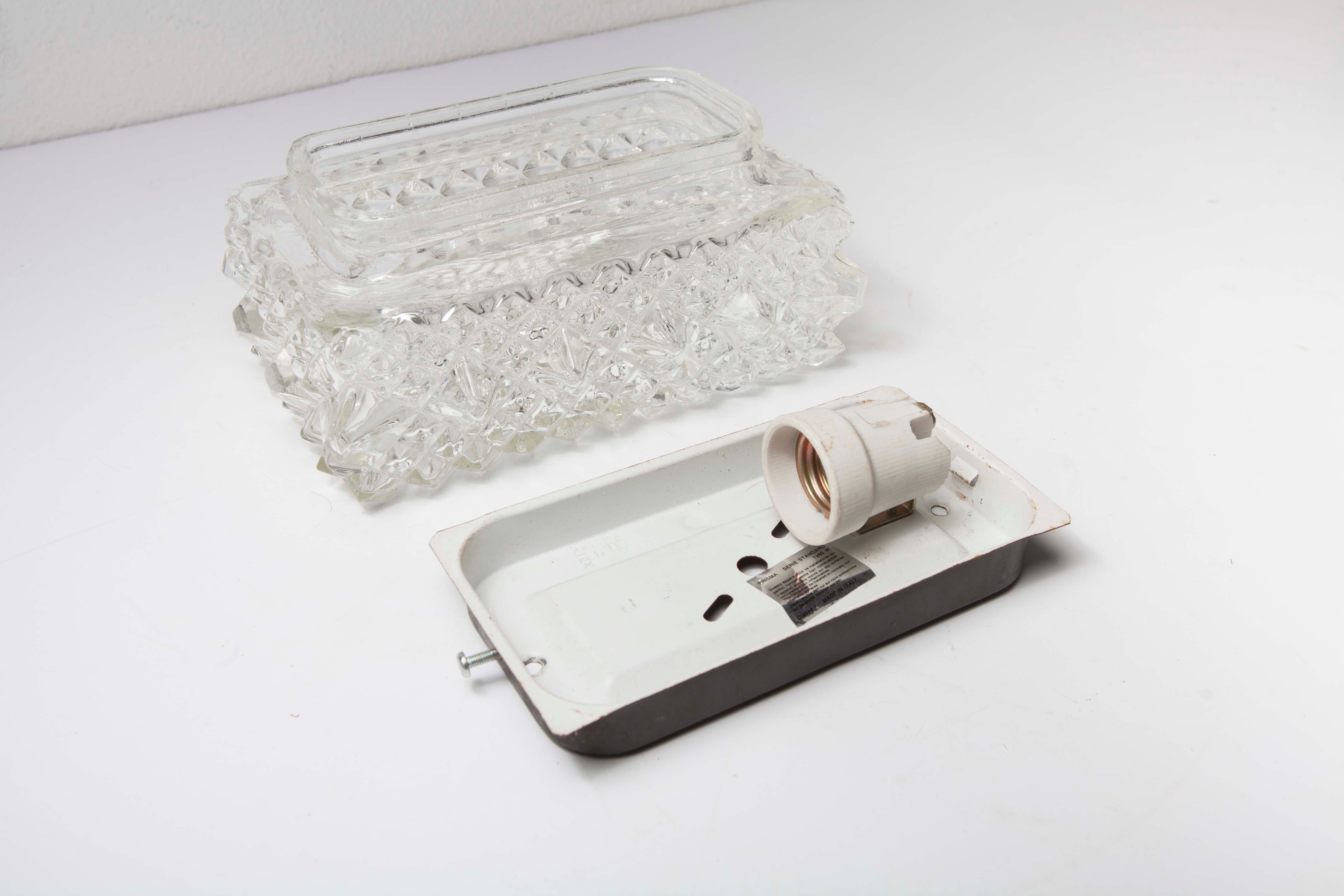 Prisma rectangular ceiling light, 1960's