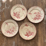 Assiette à dessert Gien x4