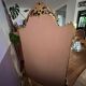 Antique mirror with carved gilded wood glazing beads 164x127