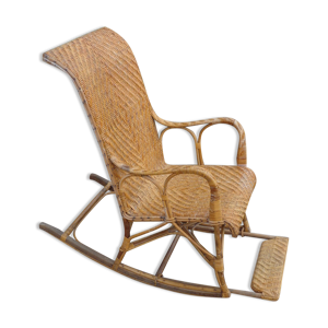 rocking-chair en rotin