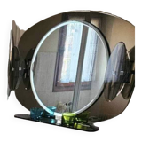 Vintage bathroom double shade mirror