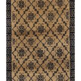 Vintage Turkish Oushak Rug Handwoven 114x193 cm