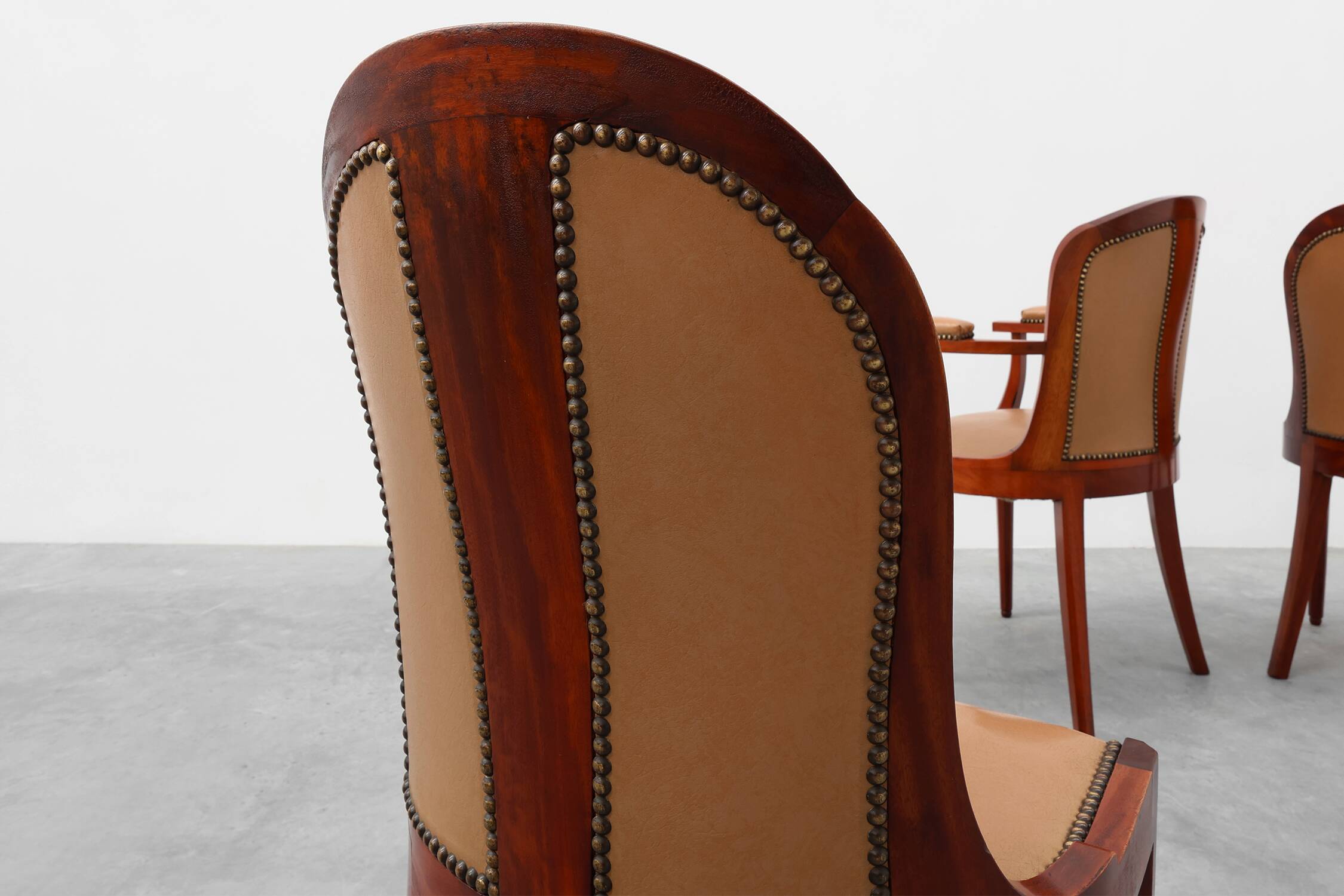 Set of 10 Art Deco chairs by De Coene, Belgium 1935