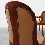 Set of 10 Art Deco chairs by De Coene, Belgium 1935