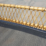 double bed bamboo and rattan vintage, years 60