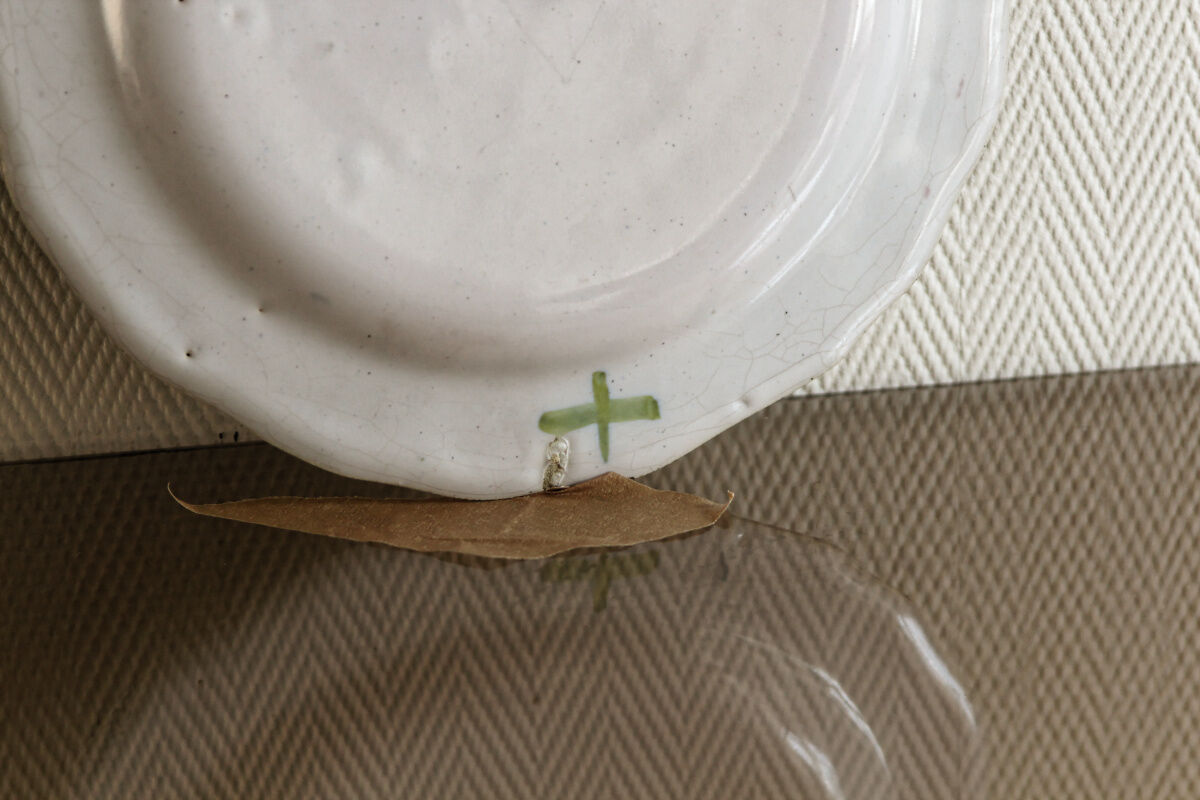 Earthenware plate from Moustiers, 18th century