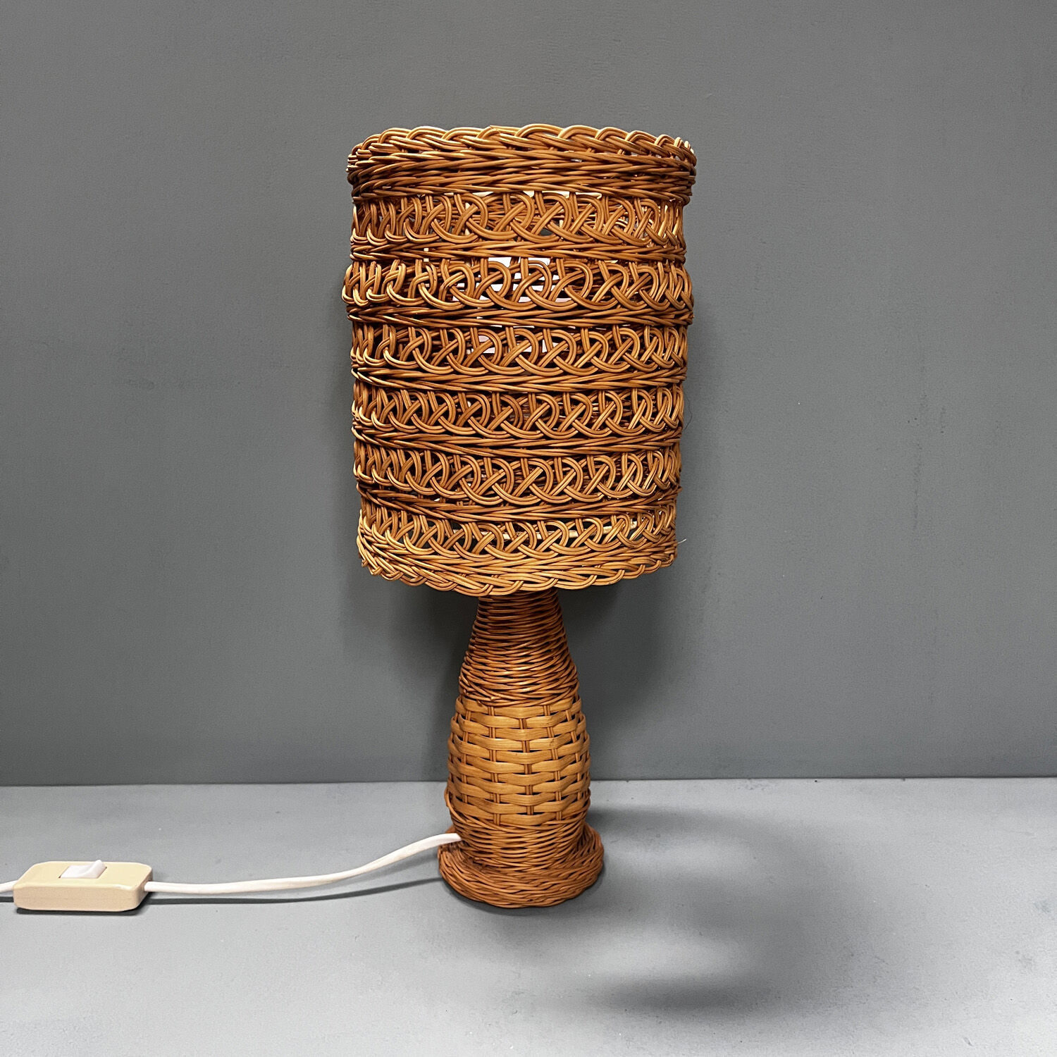 Wicker lamp from the 60s