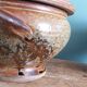 Soup bowls covered signed by Jean-Pierre Prud’homme in Puisaye stoneware.