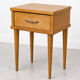 Vintage bedside table, solid oak, 1950s.