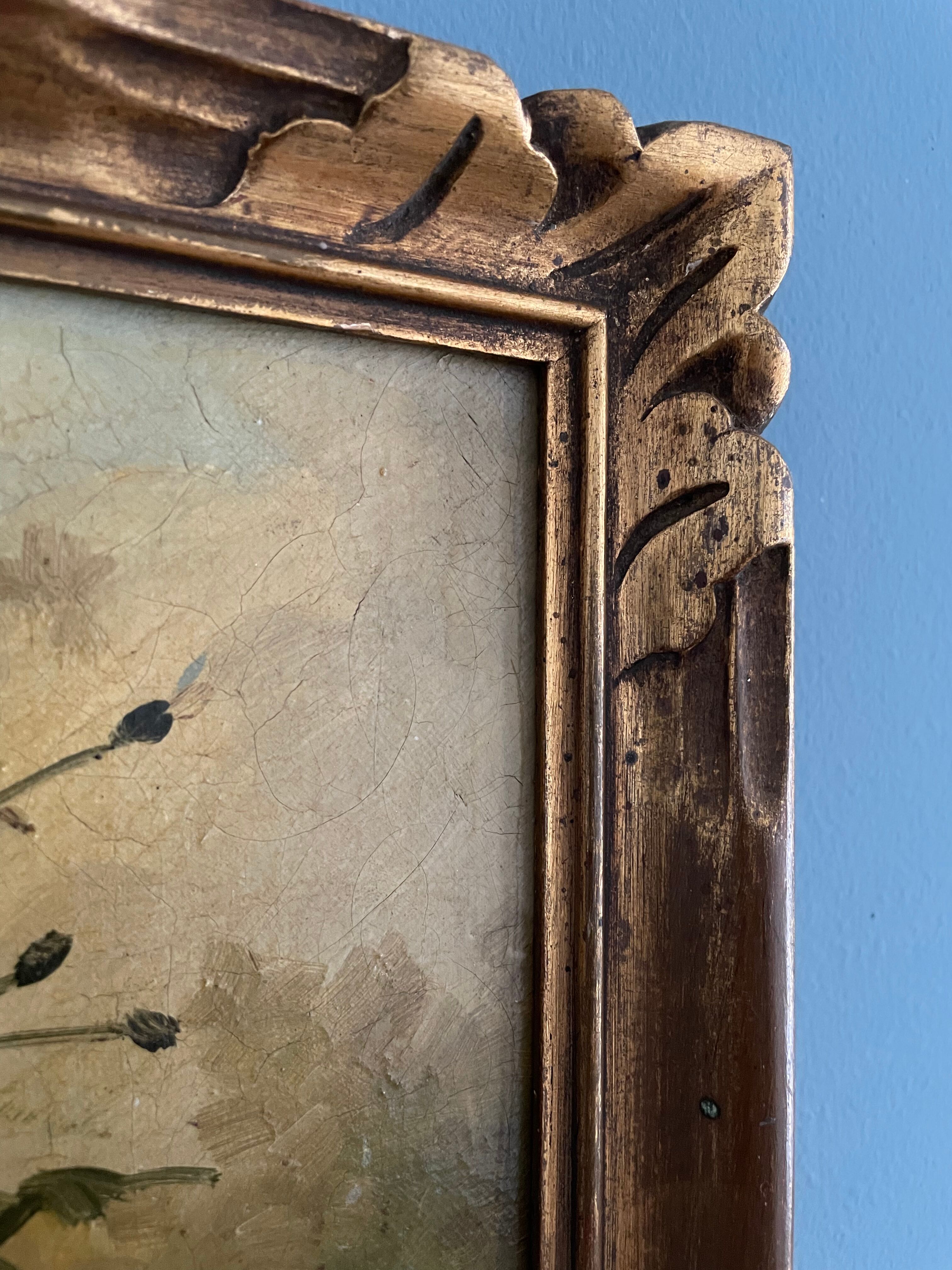 Old painting, oil on canvas