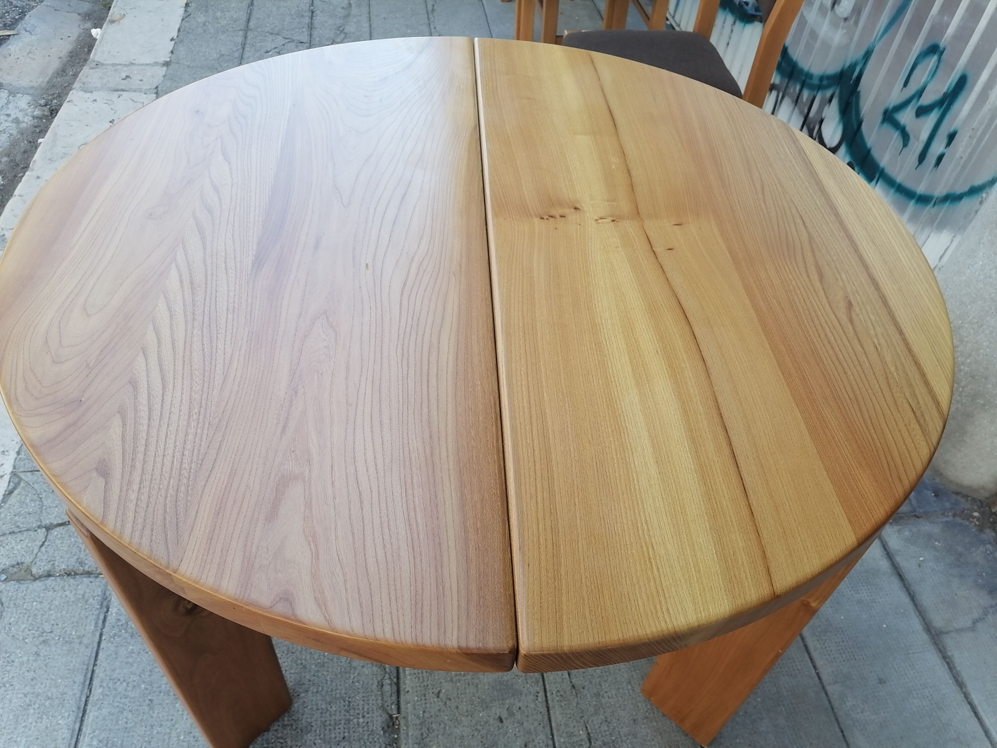 Table regain and six chairs