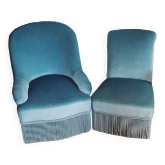 Pair of toad and prince armchairs