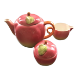 Pink apple tea set
