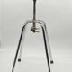 JIDE Limoges workshop / industrial stool leather / chrome metal