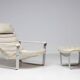 Ilmari Lappalainen "Pulkka" Lounge Chair and Ottoman, Finland, 1966