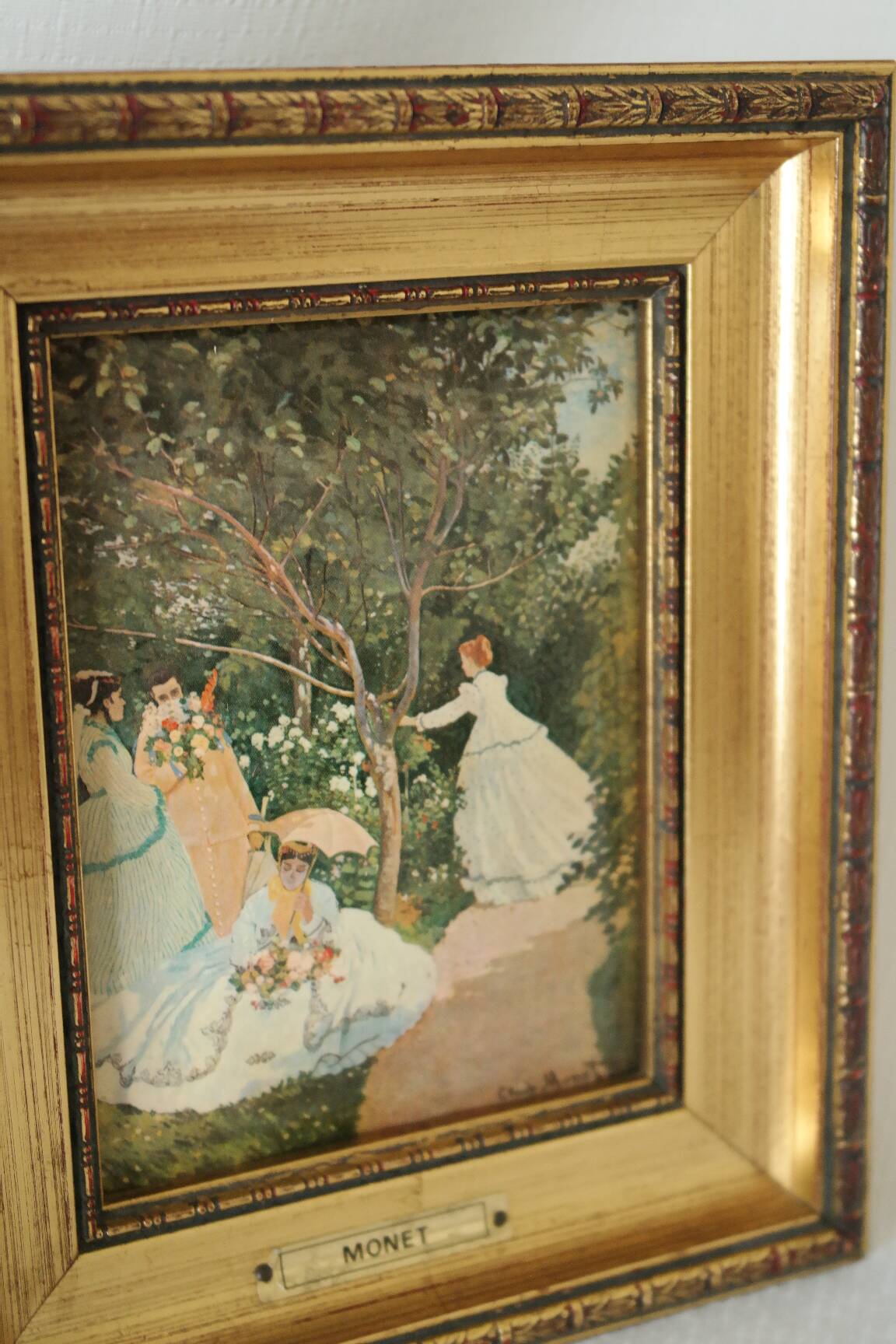 Trio of reproductions of famous vintage painters' tableaux.