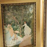 Trio of reproductions of famous vintage painters' tableaux.