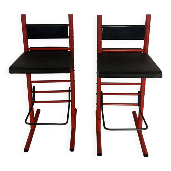 Lot de 2 tabourets modulables Errebi Italy de 1980 vintage — Beyit