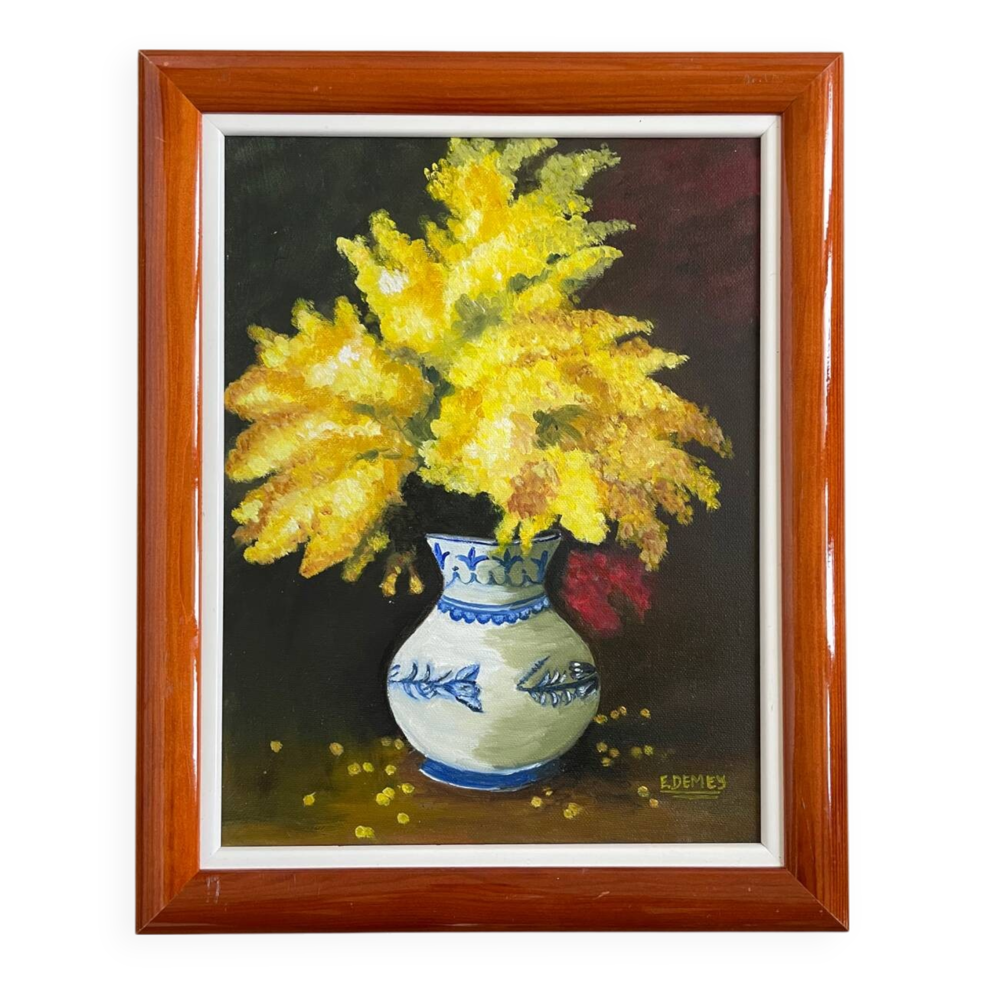 Still life with mimosa
