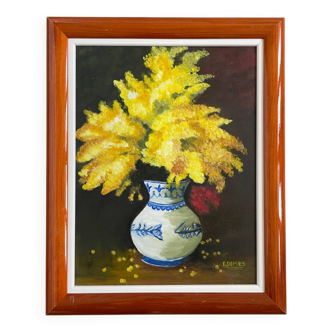 Still life with mimosa
