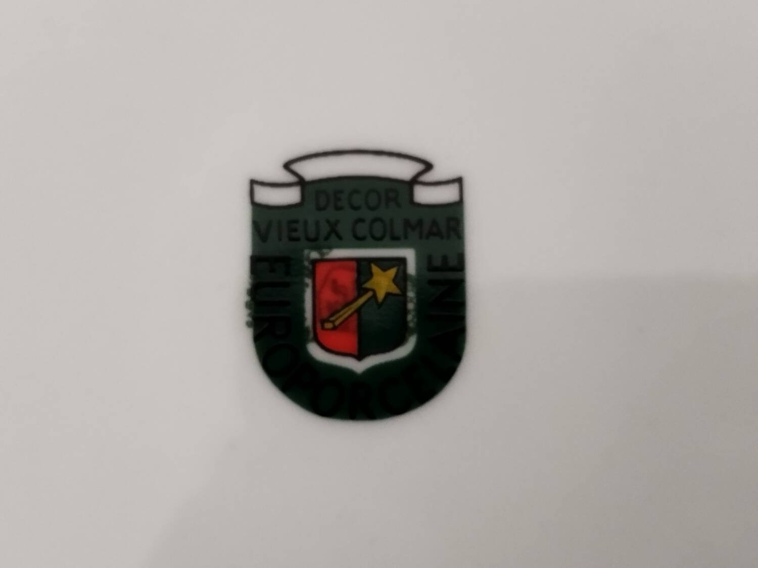 Service cake dessert dish and plates euro porcelain old colmar model