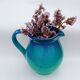 Vintage Mid-Century Ceramic Pitcher in Ombré Style
