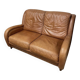 Vintage 2-seater leather sofa