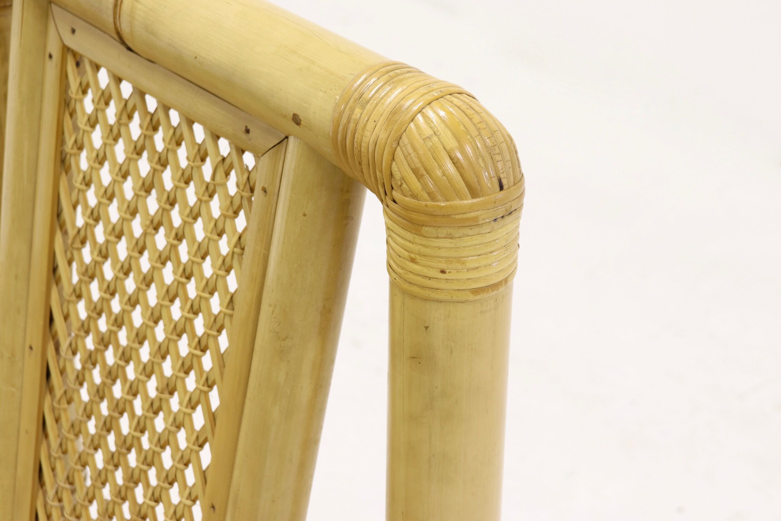 Bamboo dining chairs in tropicalist style 1970