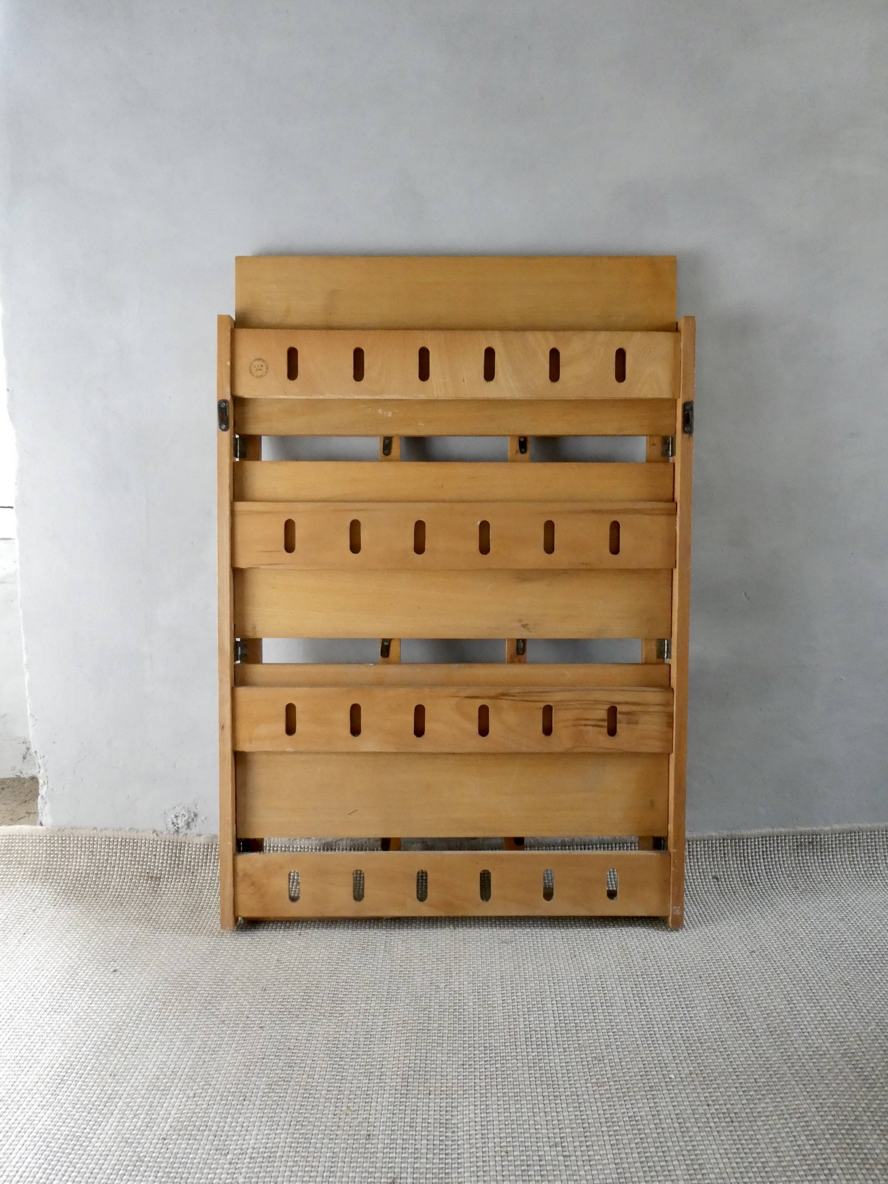 Folding bookcase from a second-hand bookseller, 1960s