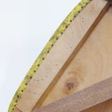 Set of 4 chairs yellow & black camouflage 1950 vintage rockabilly 50s French bistro chairs